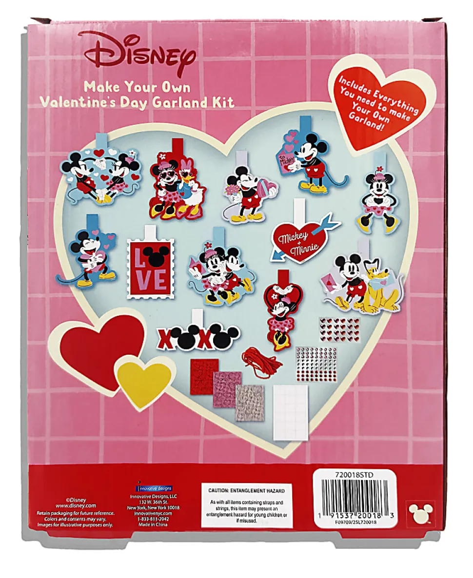 Innovative Designs Disney Make Your Own Valentine's Day Garland Kit, 20 Pieces
