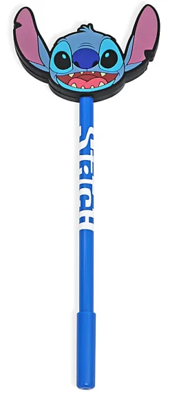 Innovative Designs 2D Licensed Topper Ballpoint Pen, Medium Point, 0.7 mm, Blue, Lilo & Stitch