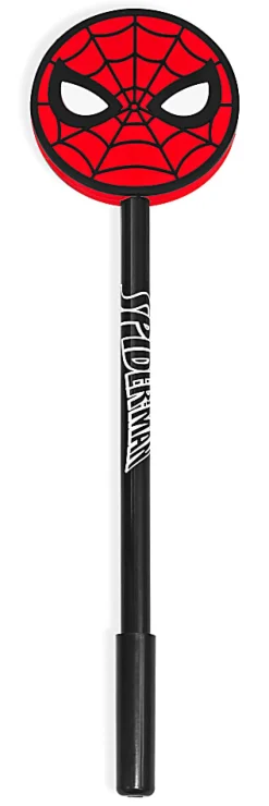Innovative Designs 2D Licensed Topper Ballpoint Pen, Medium Point, 0.7 mm, Black/Blue, Spiderman