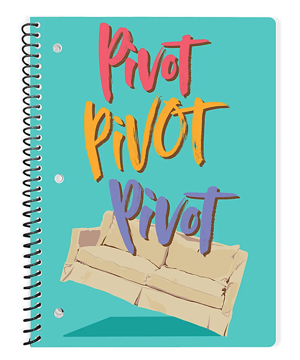 Innovative Designs Licensed Notebook, 11” x 8-1/2”, 1 Subject, College Ruled, 70 Sheets, Friends
