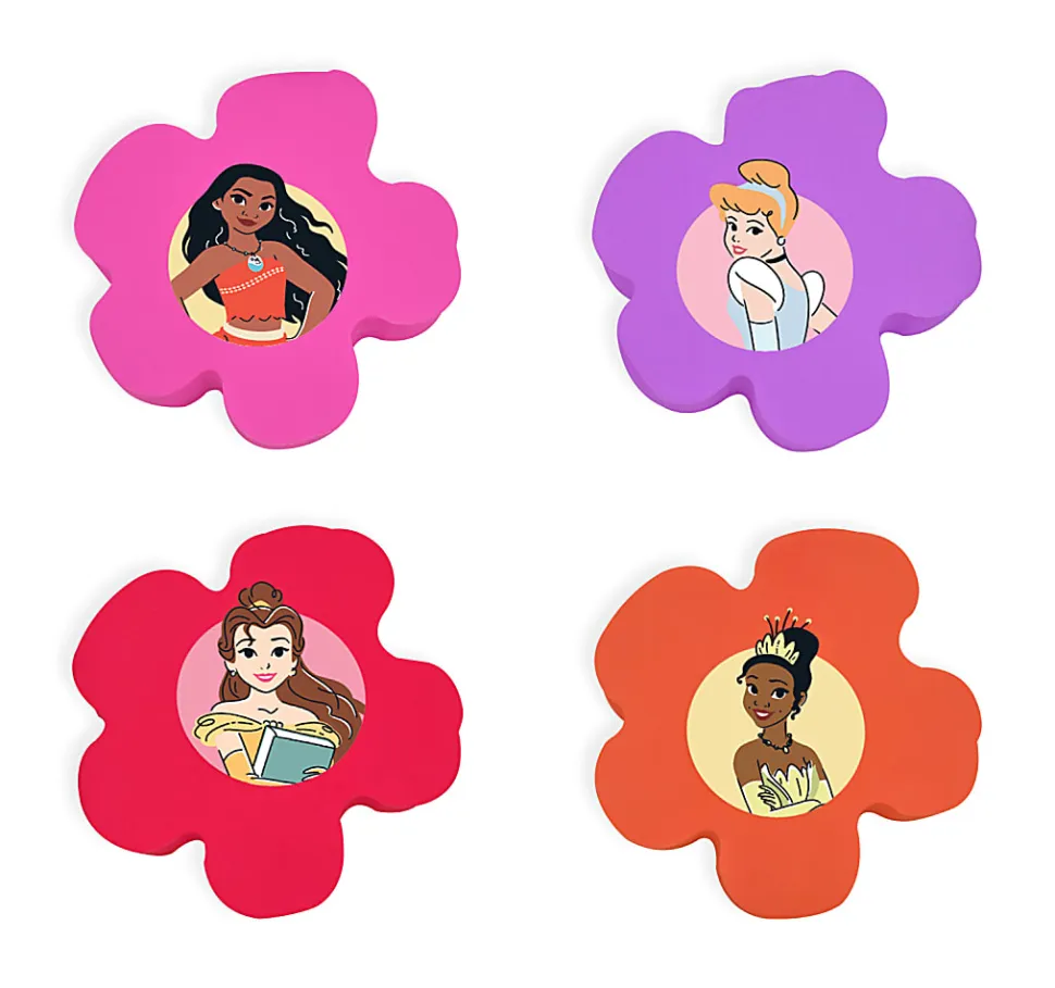 Innovative Designs Licensed Eraser Set, 1-1/4” x 1-1/4”, Disney Princess, Set Of 4 Erasers