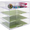 Innovative Storage Designs Desktop Organizer, 6 Compartments, Clear