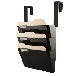 Innovative Storage Designs Hanging Wall File Set Of 3, Letter Size, Black