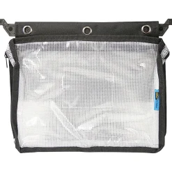 Innovative Storage Designs Infile™ Expanding Zipper Pouch, Black/White