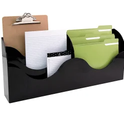 Innovative Storage Designs 6-Pocket File Organizer, Black