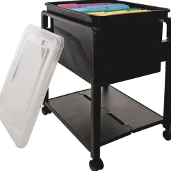 Innovative Storage SpaceMaker™ Fold 'N Roll™ Cart System, 21 3/4"H x 14 1/2"W x 18 1/2"D