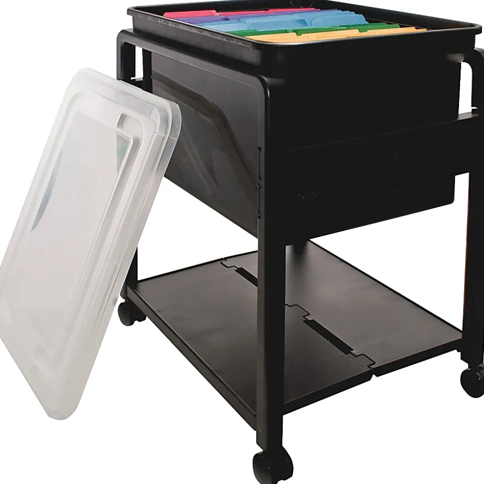 Innovative Storage SpaceMaker™ Fold 'N Roll™ Cart System, 21 3/4"H x 14 1/2"W x 18 1/2"D