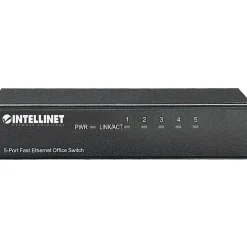 Intellinet 5-Port 10/100 Desktop Switch, Metal Housing