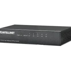 Intellinet 5-Port 10/100 Desktop Switch, Metal Housing