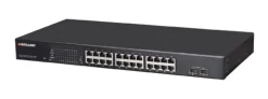 Intellinet 24-Port Gigabit Ethernet PoE+ Web-Managed Switch with 2 SFP Ports, 24x PoE ports, IEEE 802.3at/af Power over Ethernet