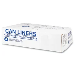 Interplast Group High Density Commercial Can Liners, 16 gal, 0.24 mil, 6 mic, 24