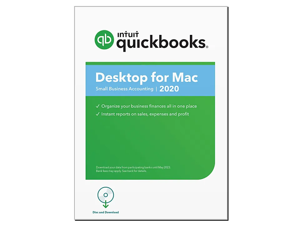 Intuit® QuickBooks® Desktop For Mac® 2020, Disc & Download