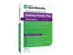 Intuit® QuickBooks® Desktop Premier Plus, 2022, 1-Year Subscription, For Windows®, Disc/Download