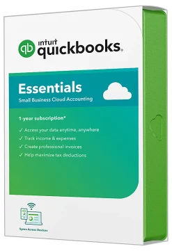 Intuit® QuickBooks® Online Essentials 2020, 1 Year Subscription