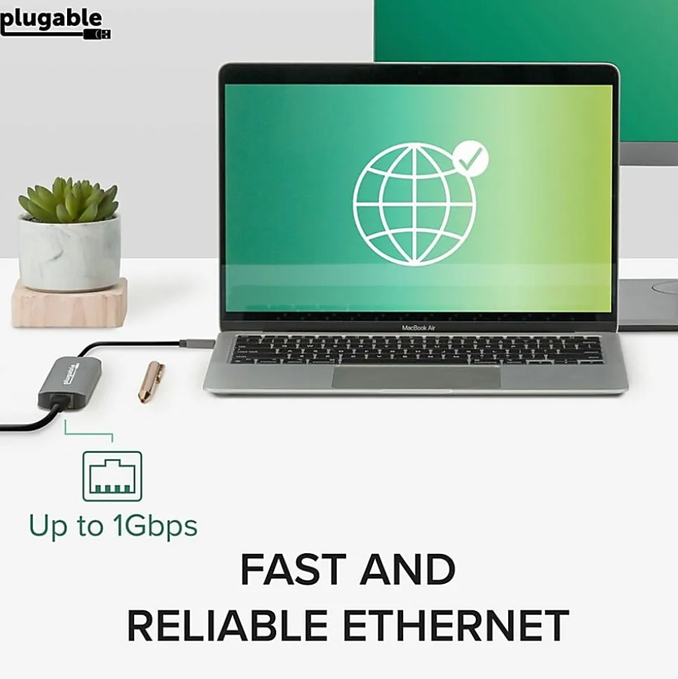 7 in 1 USB C Hub Multiport Adapter with Ethernet (92W Charging, Gigabit Ethernet, 4K HDMI, 2x USB, SD/microSD)
