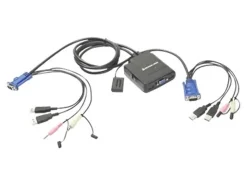 IOGEAR GCS72U - KVM / audio switch - 2 x KVM / audio - 1 local user - desktop