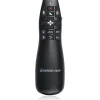 IOGEAR Gyro Presenter Mouse with Red Laser - Laser - Wireless - 65.62 ft - Radio Frequency - 2.40 GHz - Black - USB 2.0 - 1
