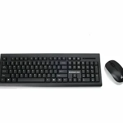 IOGEAR Long range wireless keyboard and mouse combo - USB Wireless RF - USB Wireless RF Mouse - AAA, AA - Compatible with Computer  - GKM552RB
