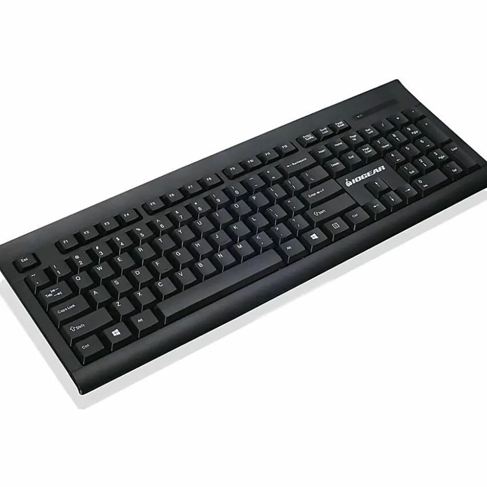 IOGEAR Long range wireless keyboard and mouse combo - USB Wireless RF - USB Wireless RF Mouse - AAA, AA - Compatible with Computer - GKM552RB