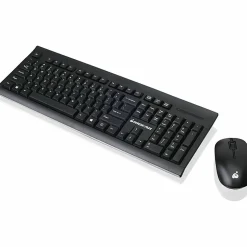 IOGEAR Long range wireless keyboard and mouse combo - USB Wireless RF - USB Wireless RF Mouse - AAA, AA - Compatible with Computer - GKM552RB