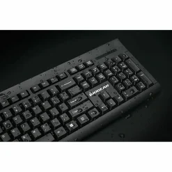 IOGEAR Long range wireless keyboard and mouse combo - USB Wireless RF - USB Wireless RF Mouse - AAA, AA - Compatible with Computer - GKM552RB