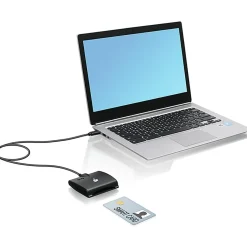 IOGEAR USB-C Smart Card Reader (TAA compliant) - Contact - Cable - USB Type C - Black - TAA Compliant