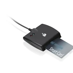 IOGEAR USB-C Smart Card Reader (TAA compliant) - Contact - Cable - USB Type C - Black - TAA Compliant