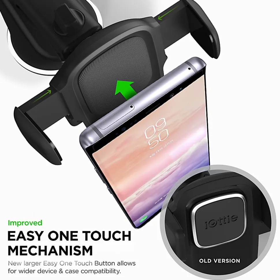 iOttie Easy One Touch 5 Dashboard & Windshield Mount, Black, HLCRIO171