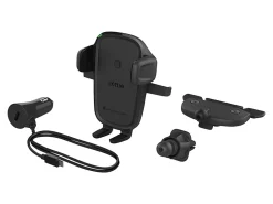 iOttie Easy One-Touch Wireless 2 Fast Charging 2-in-1 Air Vent And CD Mount, Black, HLCRIO143