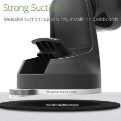 iOttie iTap 2 Magnetic Dashboard And Windshield Mount, Black, HLCRIO156