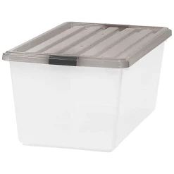 Iris Box, 91 Qt, Gray, Pack Of 4 Boxes