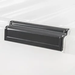 IRIS® Buckle Down Plastic Storage Container With Built-In Handles And Snap Lid, 68 Quarts, 11 3/4