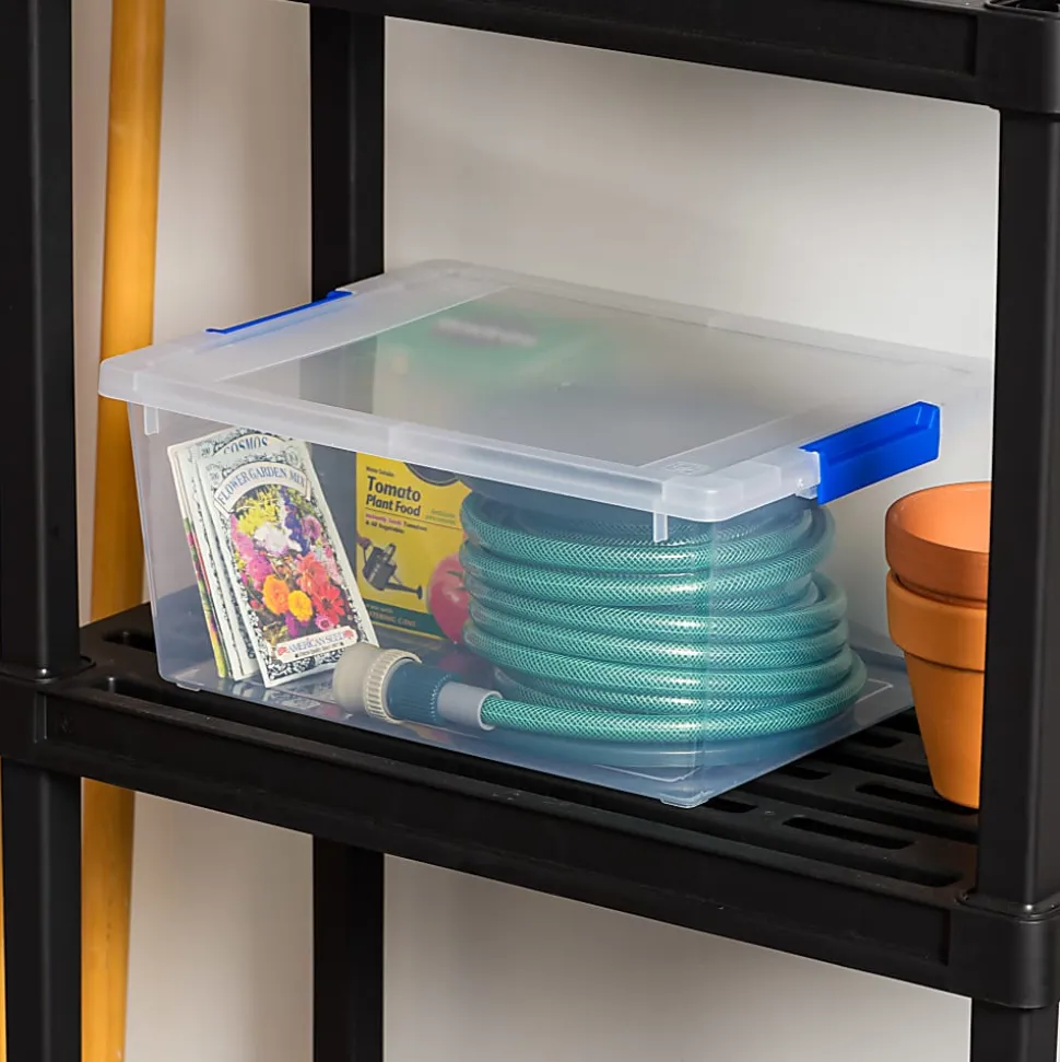 Iris Clip Box, 12 Qt, Clear, Pack Of 4 Boxes