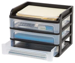 IRIS® 3-Drawer Medium Desktop Storage, 11 1/4