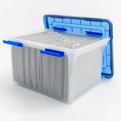 Iris® Element-Resistant Ultimate Storage Box, Letter/Legal, 8 Gallon, 20-1/8”L x 16-3/16”W x 14-1/4”H, Clear