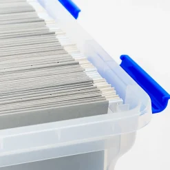 Iris® Element-Resistant Ultimate Storage Box, Letter/Legal, 8 Gallon, 20-1/8”L x 16-3/16”W x 14-1/4”H, Clear