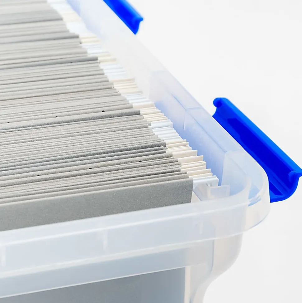 Iris® Element-Resistant Ultimate Storage Box, Letter/Legal, 8 Gallon, 20-1/8”L x 16-3/16”W x 14-1/4”H, Clear