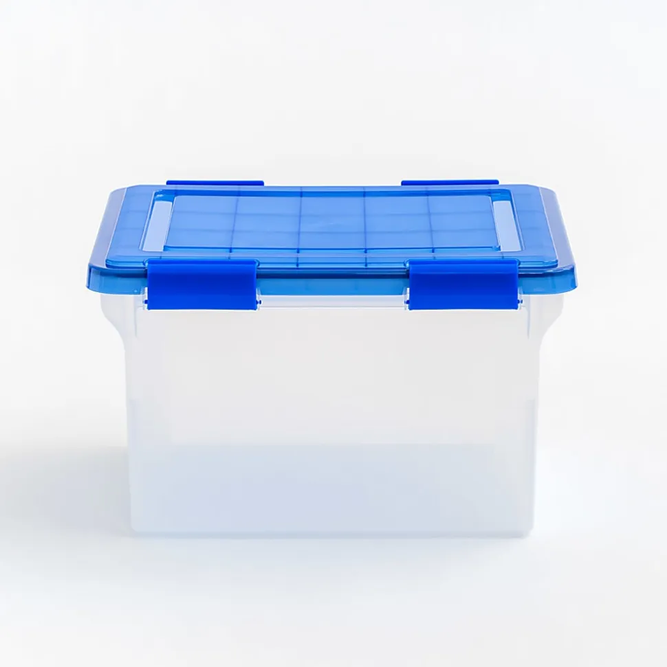 Iris® Element-Resistant Ultimate Storage Box, Letter/Legal, 8 Gallon, 20-1/8”L x 16-3/16”W x 14-1/4”H, Clear