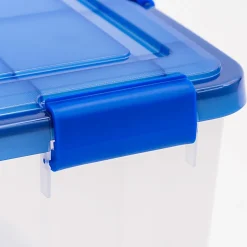 Iris® Element-Resistant Ultimate Storage Box, Letter/Legal, 8 Gallon, 20-1/8”L x 16-3/16”W x 14-1/4”H, Clear