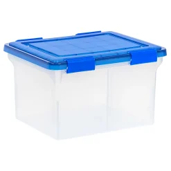 Iris® Element-Resistant Ultimate Storage Box, Letter/Legal, 8 Gallon, 20-1/8”L x 16-3/16”W x 14-1/4”H, Clear