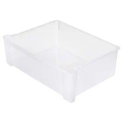 Iris Nesting Stacking Wide Chest, 3 Drawers, 29 Qt, Black, Set Of 2 Chests