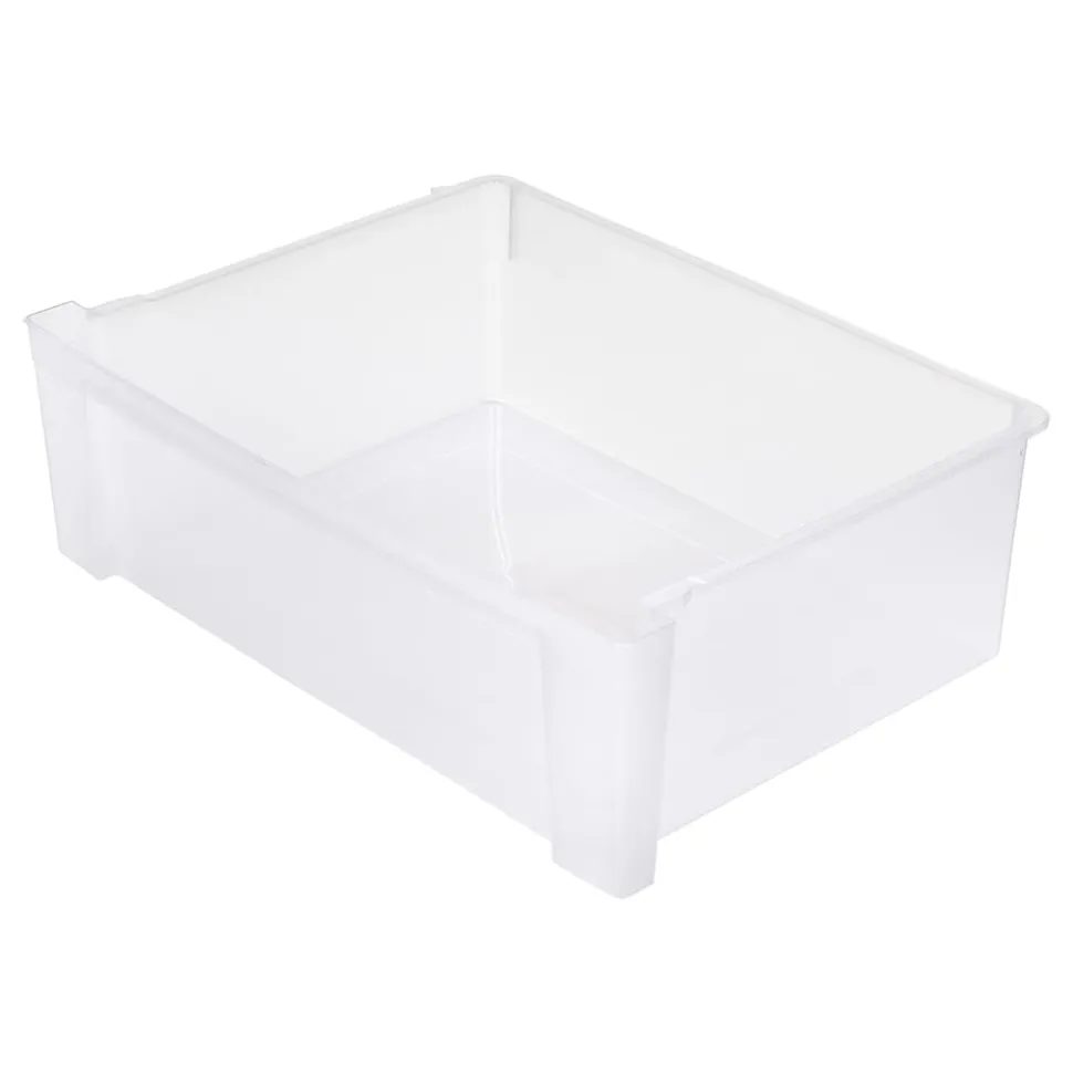 Iris Nesting Stacking Wide Chest, 3 Drawers, 29 Qt, Black, Set Of 2 Chests