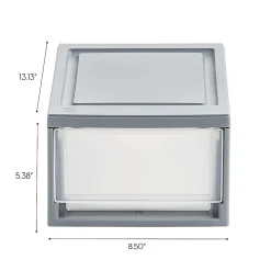 Iris® Stackable Storage Bins With Drawers, 5-7/16