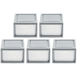 Iris® Stackable Storage Bins With Drawers, 5-7/16