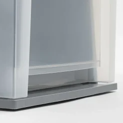 Iris Stacking Drawer, 3 Drawers, 17 Qt, Gray, Pack Of 3 Drawers