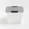 Iris® Stack & Pull™ Storage Box, 8 Gallon, Clear/Gray