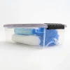 Iris® Stack & Pull™ Storage Box, 1.45 Gallon, Clear/Gray