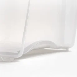 Iris® Stack & Pull™ Storage Box, 1.45 Gallon, Clear/Gray