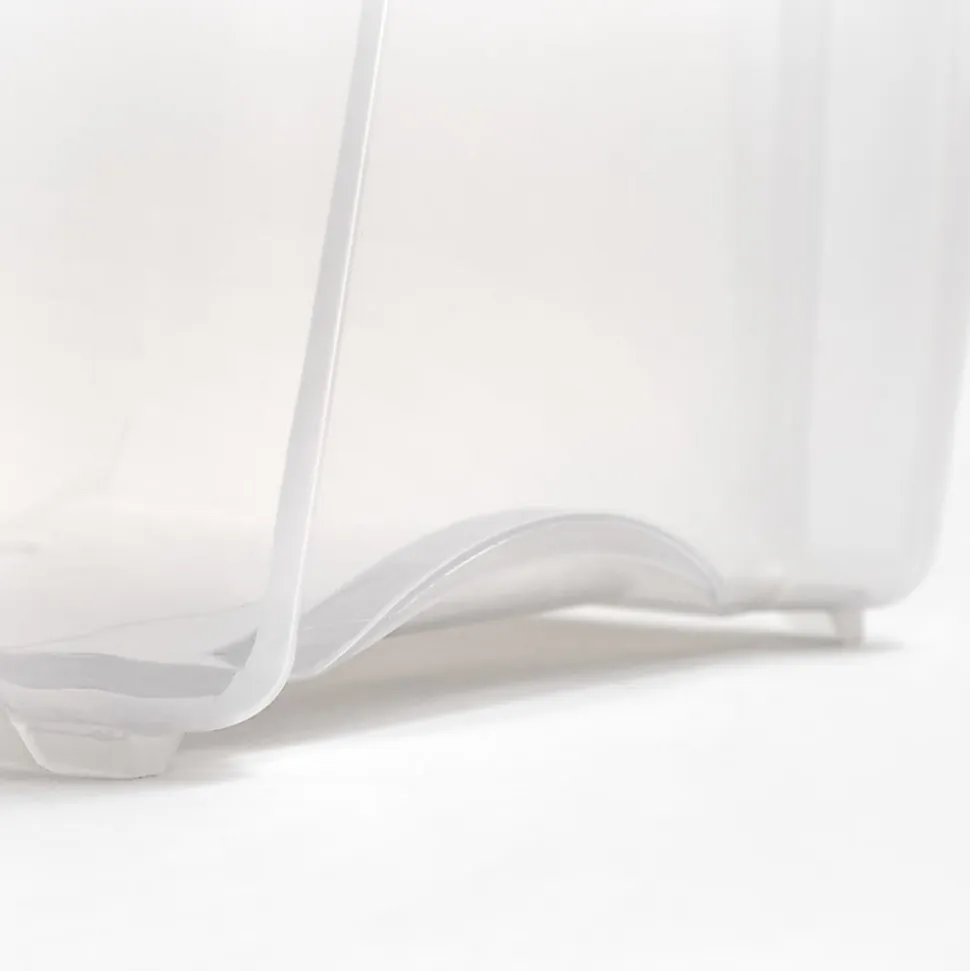 Iris® Stack & Pull™ Storage Box, 3.14 Gallon, Clear/Gray