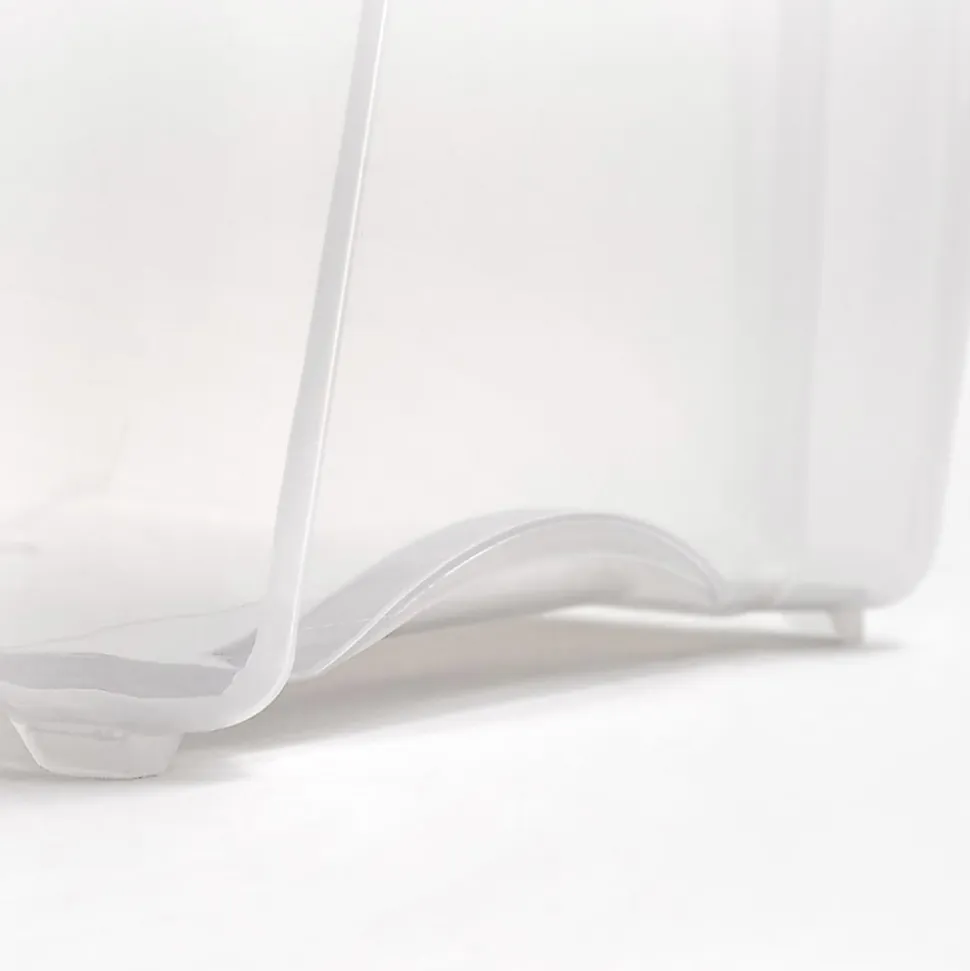 Iris® Stack & Pull™ Storage Box, 13.4 Gallon, Clear/Gray